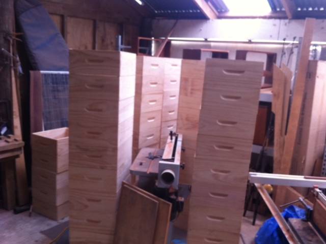 Boxes in production