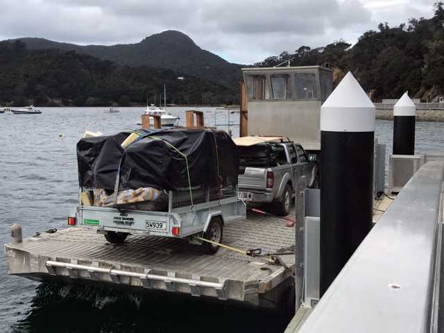 We use our barge & trusty ute